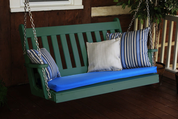 4' Poly Outdoor Traditional English Porch Swing