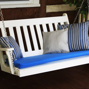 4' Poly Outdoor Traditional English Porch Swing