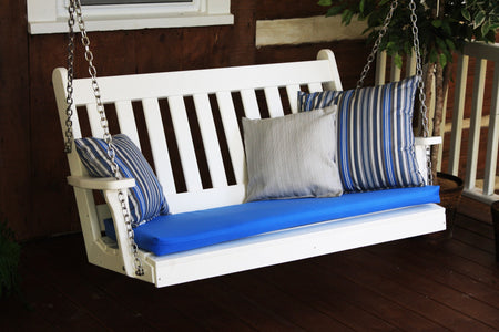 4' Poly Outdoor Traditional English Porch Swing