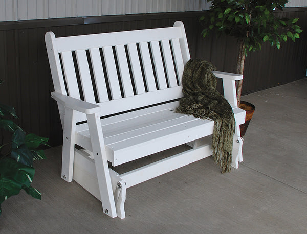 4' Poly Traditional English Glider Bench
