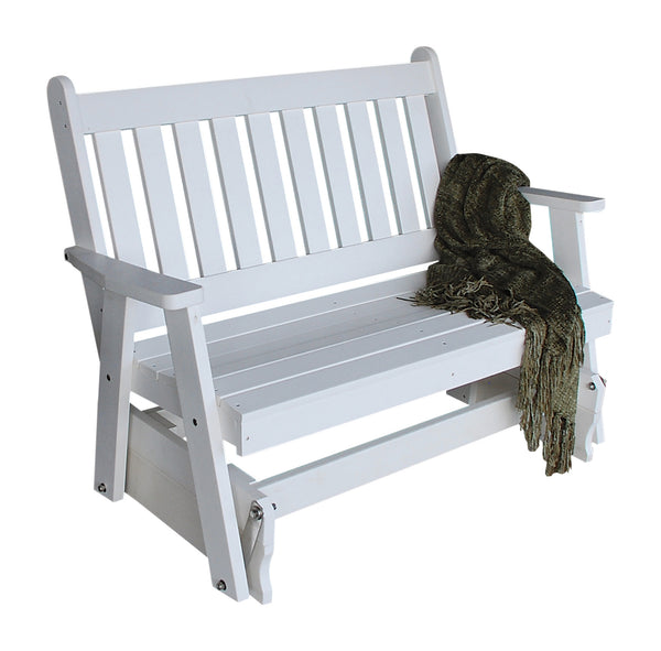 4' Poly Traditional English Glider Bench