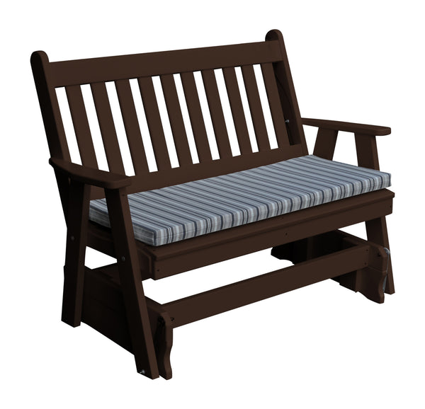 4' Poly Traditional English Glider Bench