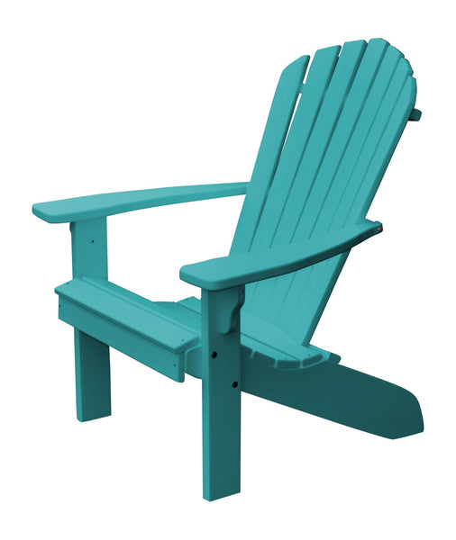 Poly Outdoor Fan-Back Adirondack Chair - Solid Color