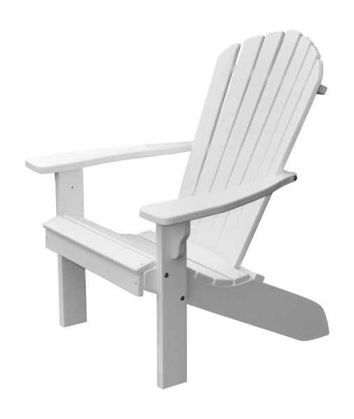 Poly Outdoor Fan-Back Adirondack Chair - Solid Color