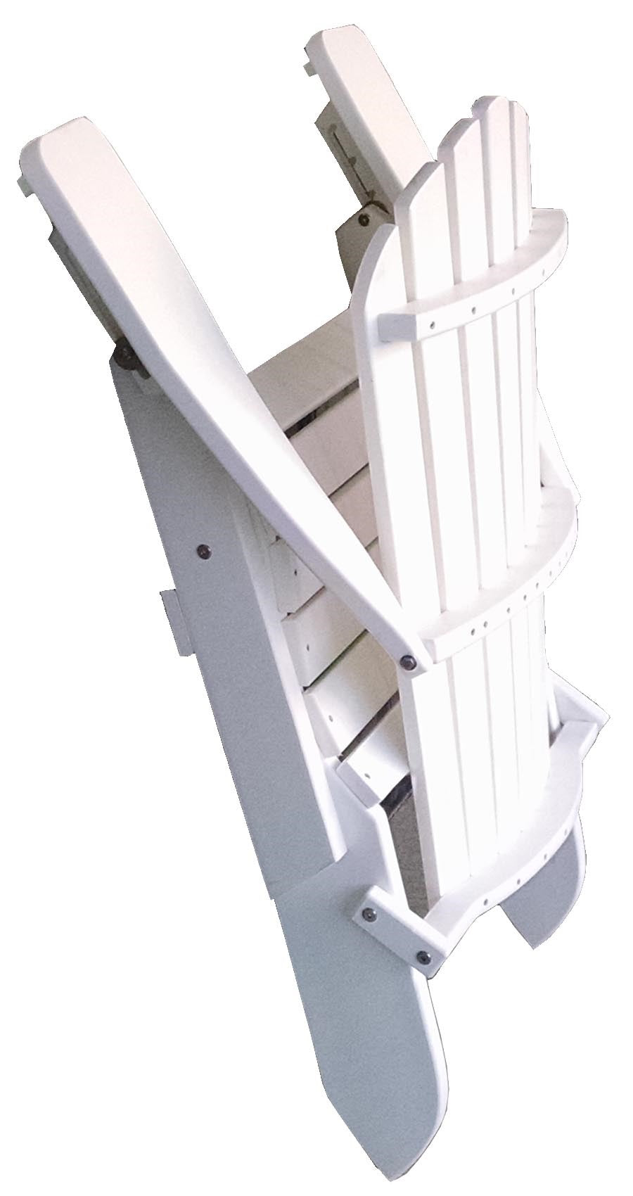 Folding Poly Outdoor Fan-Back Adirondack Chair