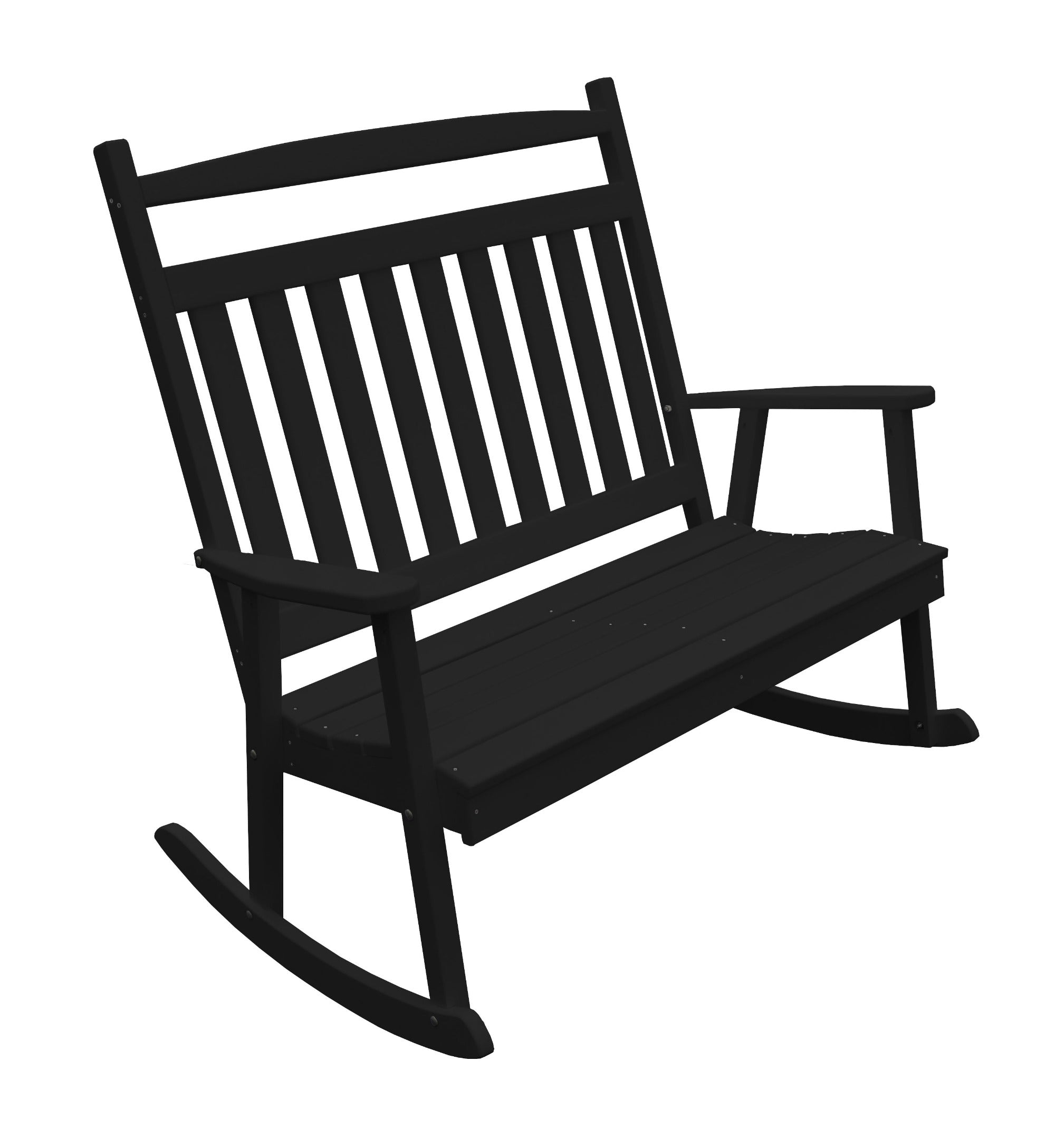 Poly Double Classic Bench Rocker - Black