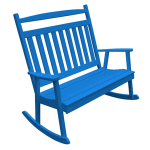 Poly Double Classic Bench Rocker - Blue