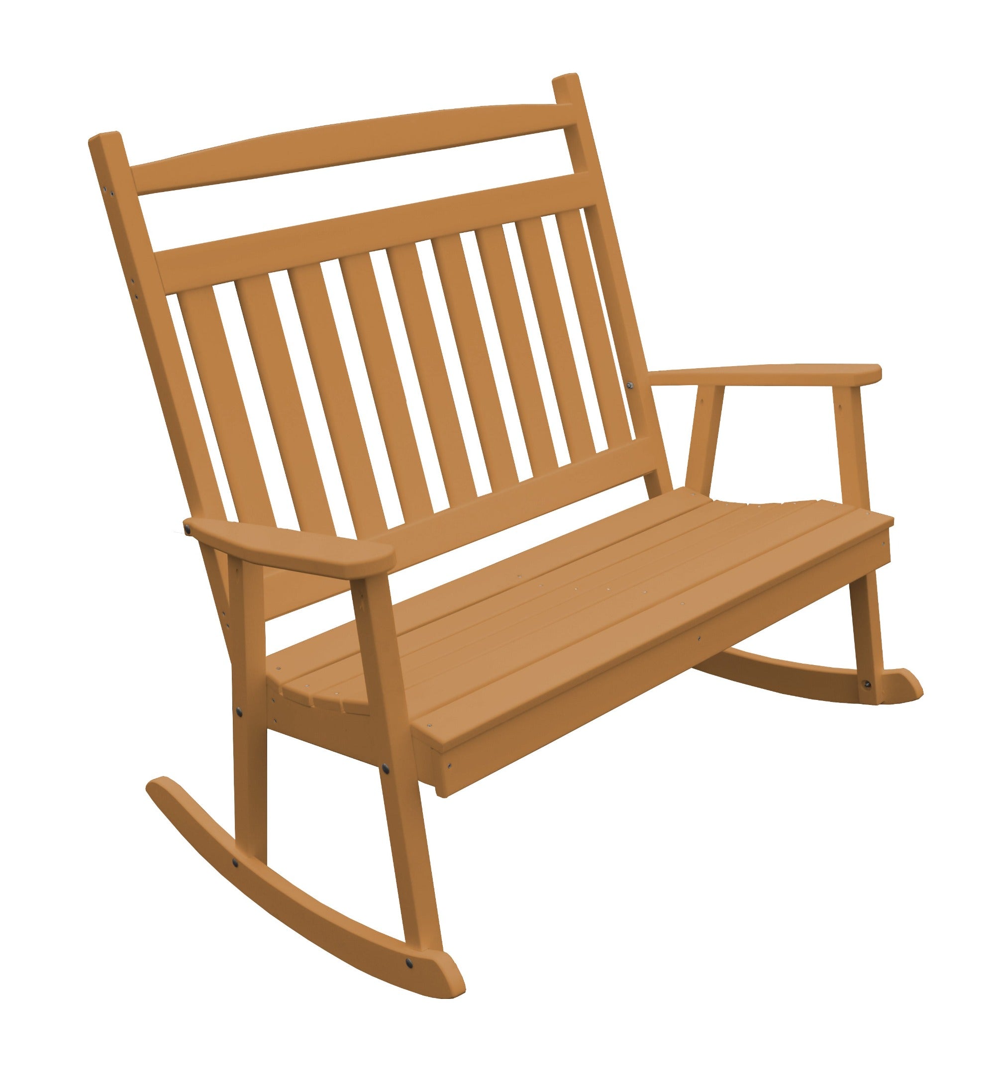 Poly Double Classic Bench Rocker - Cedar