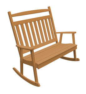 Poly Double Classic Bench Rocker - Cedar