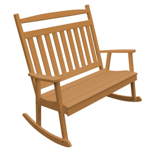 Poly Double Classic Bench Rocker - Cedar