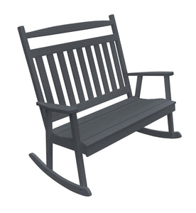 Poly Double Classic Bench Rocker - Gray