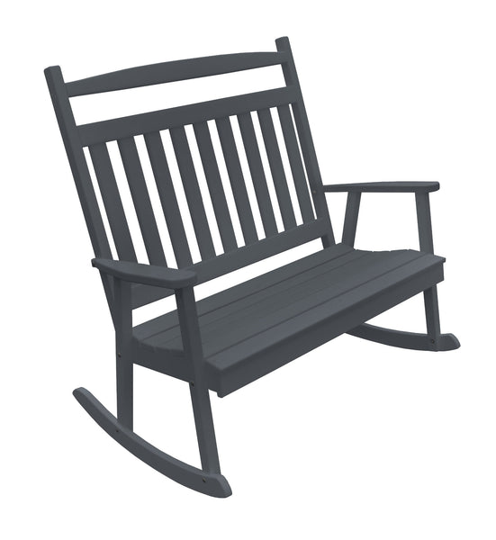Poly Double Classic Bench Rocker - Gray