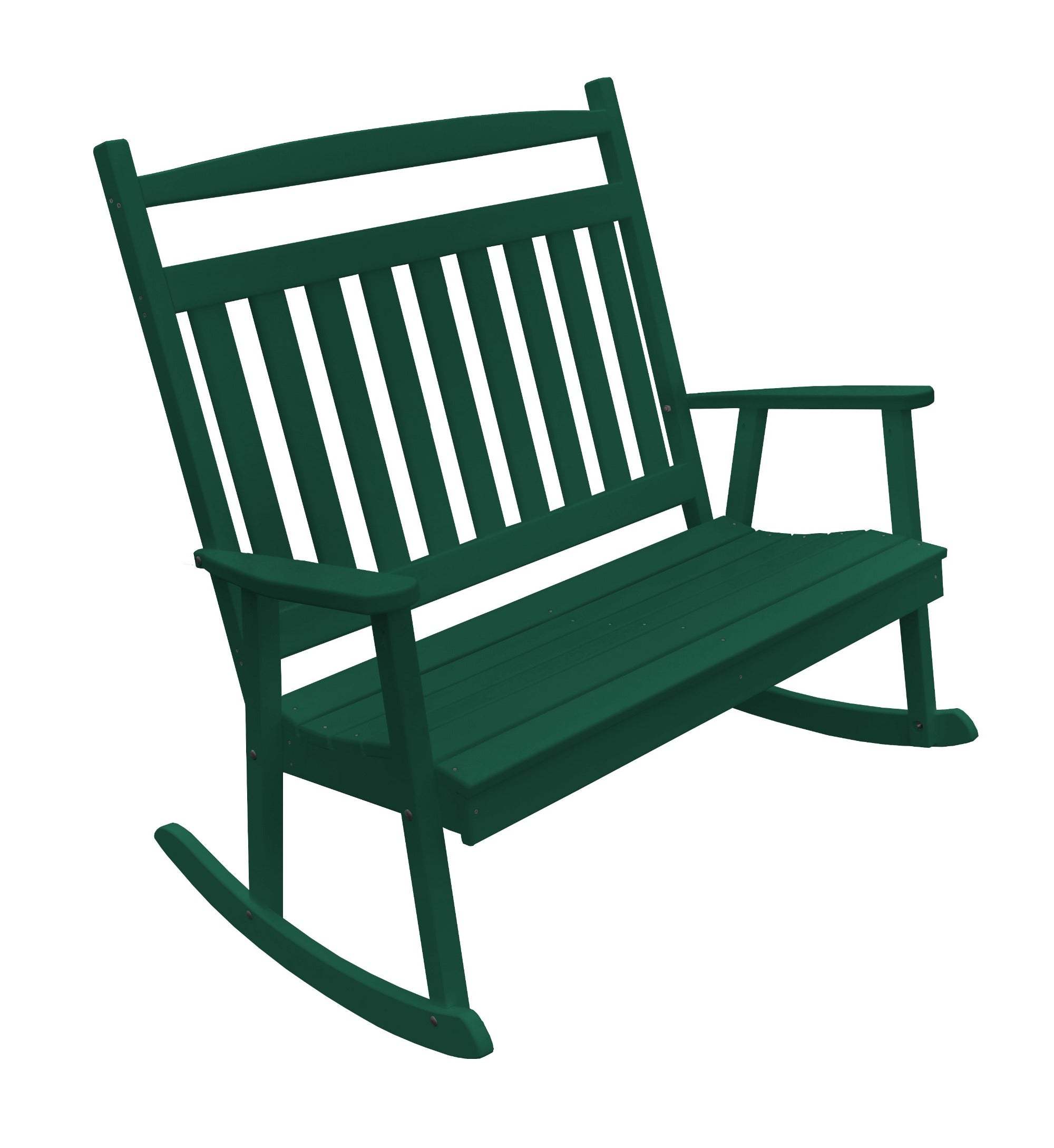 Poly Double Classic Bench Rocker - Turf Green