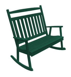 Poly Double Classic Bench Rocker - Turf Green