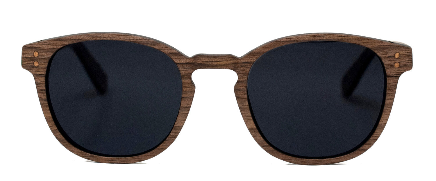 Kara - Hybrid Carbon Fiber & Walnut Wood Prescription Compatible Sunglasses