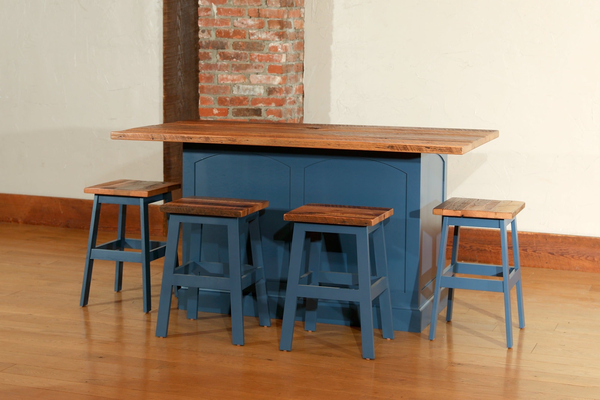 Kensington Kitchen Island w/ Reclaimed Barnwood Top