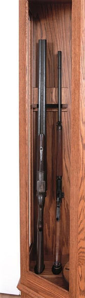 LG Revolver - Amish 16 Gun Wall Cabinet with Rotating Gun Rack Carousel