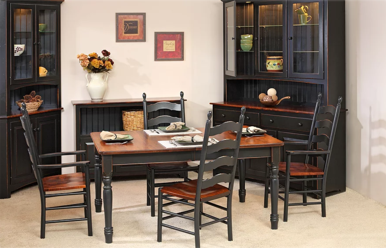 Lancaster Amish Handcrafted Dining Set The Wood Reserve