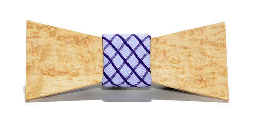 The Manhattan / Wooden Bow Tie / Cotton Knot