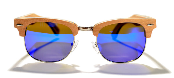 Clubmaster wood polarized online