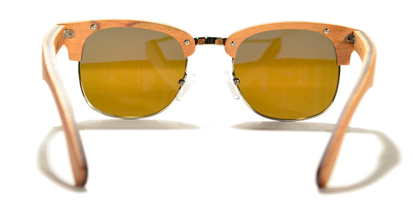 Yacht Master / Walnut Wood Sunglasses / Green Polarized Lenses