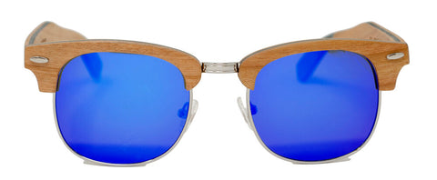 Yacht Master / Maple Wood Sunglasses / Blue Polarized Lenses
