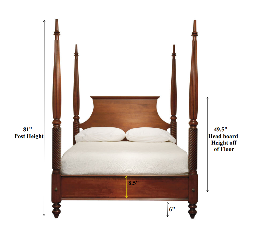 Dutch Pencil Post Solid Wood Bed The Wood Reserve