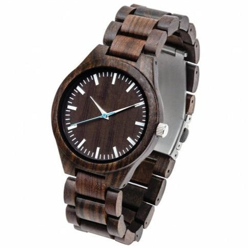 Pacific - Black Sandalwood Watch with Personal Engraving Option