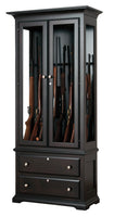 Outlander - Amish Handcrafted 8 Gun Cabinet with Drawers