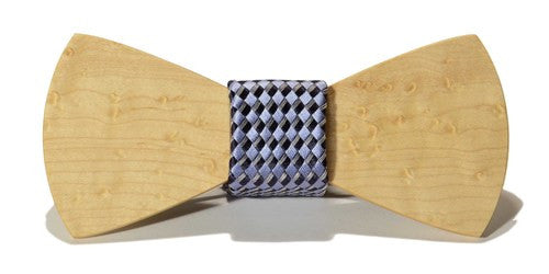 The Phantom / Wooden Bow Tie / Silk Knot