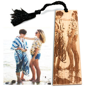 Personalized Wooden Photo Bookmark From The Wood Reserve