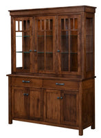 Hadley - Amish China Hutch with Full Length Doors