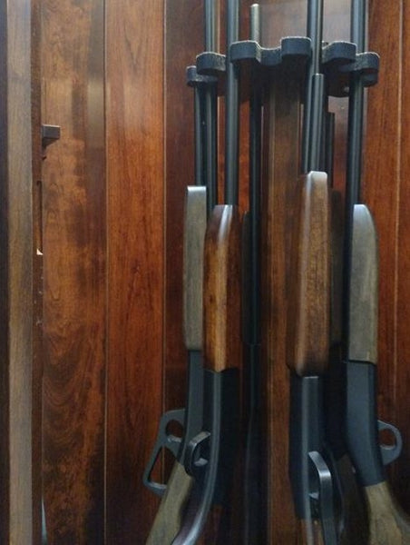 The Revolver - Amish Corner Gun Cabinet with Rotating Gun Rack Carouse ...