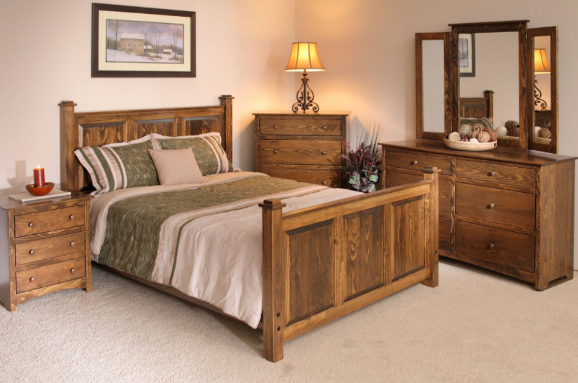 Amish Shaker 6 Drawer Dresser with Optional Mirror The Wood Reserve