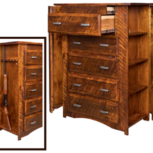 Sportsmen Chest of Drawers with Hidden Gun Rack