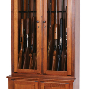 The Austin - Amish Solid Wood Gun Cabinet - 10 Gun Capacity