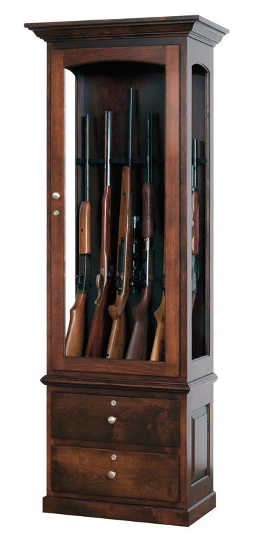 Amish Handcrafted Solid Wood Gun Cabinets - The Wood Reserve