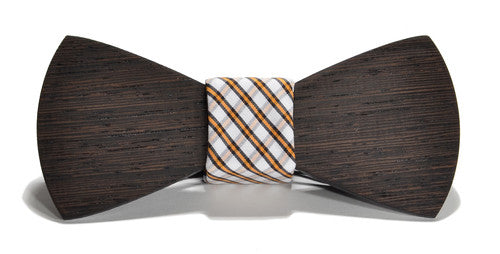 The Huntsman Wooden Bow Tie / Cotton Knot