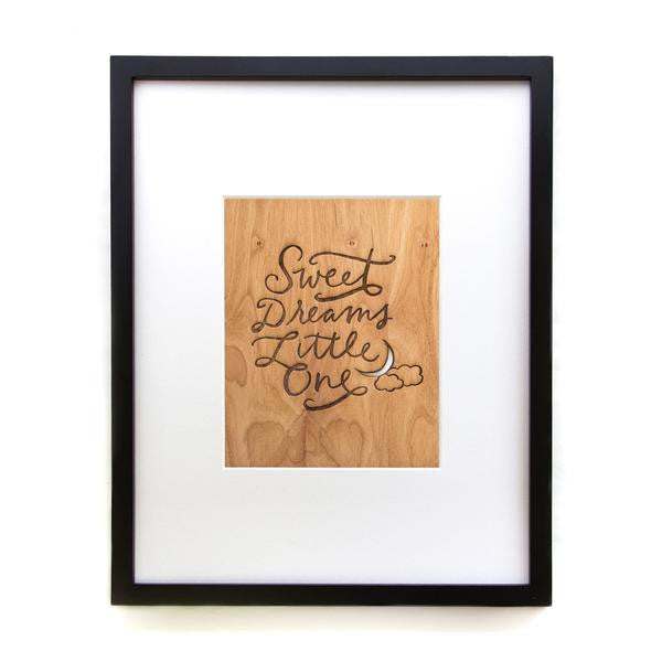 Sweet Dreams Little One - Wood Wall Print
