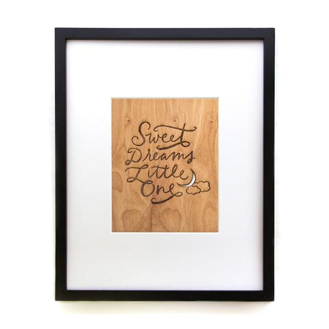 Sweet Dreams Little One - Wood Wall Print