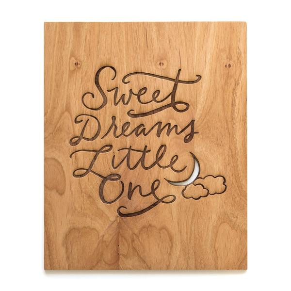 Sweet Dreams Little One - Wood Wall Print