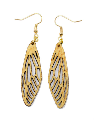 Wing Earrings - Canarywood