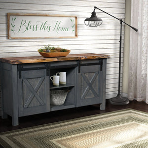 Westland - Amish Barn Door Sideboard w/ Live Edge Top