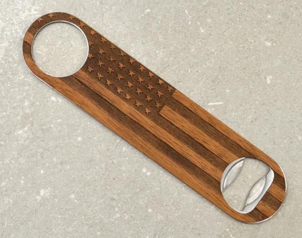 Handcrafted American Flag Bottle Opener