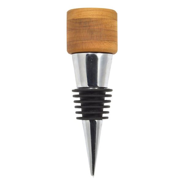 Cherry Wood Wine Stopper with Custom Engraving Option