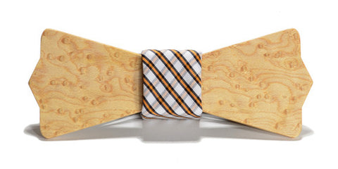 The Huntsman Wooden Bow Tie / Cotton Knot