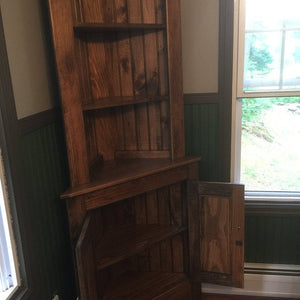 Farmhouse Corner Cabinet - Interior View