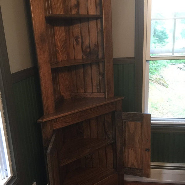 Farmhouse Corner Cabinet - Interior View