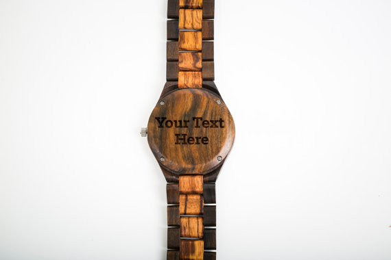 Custom Engravable Wood Watch