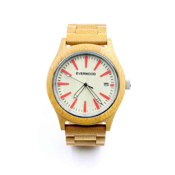 Kylemore - Solid Bamboo Wood Watch